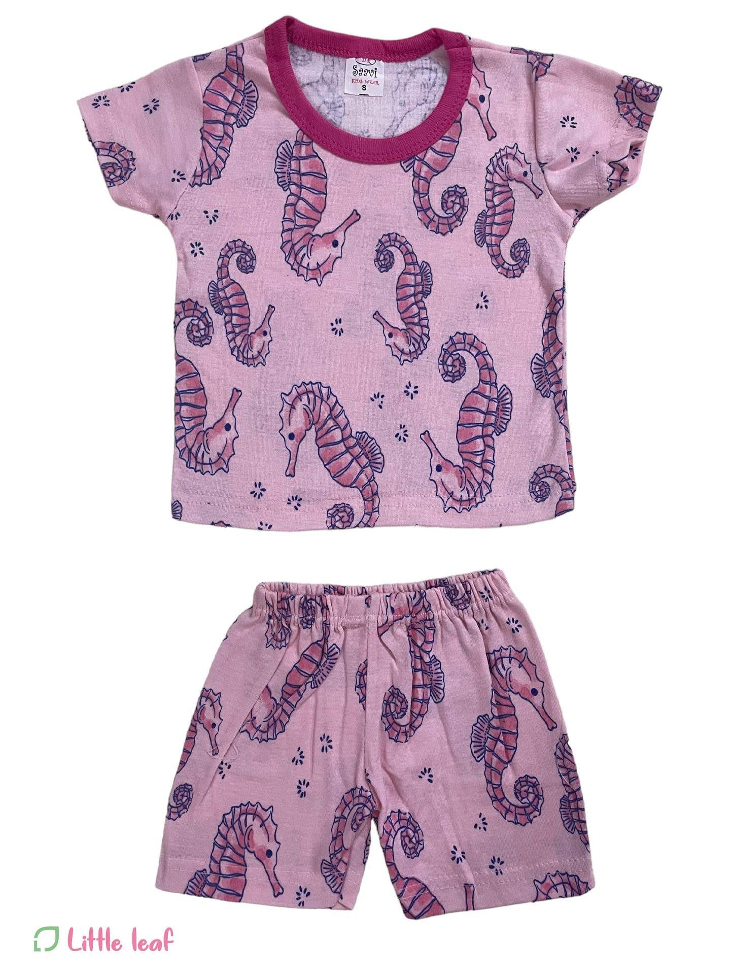 Pink Sea Horse HS Cotton Sets