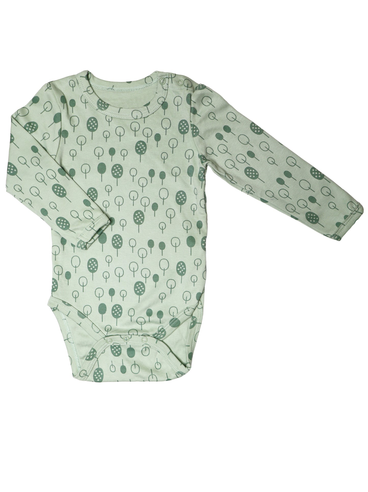 Green Leaf Pattern Onesie