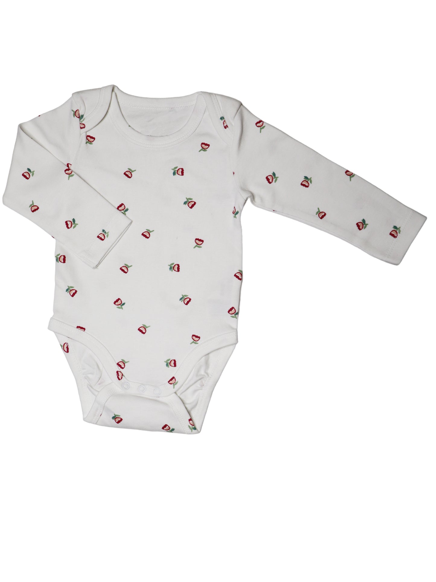 White Single Rose Onesie