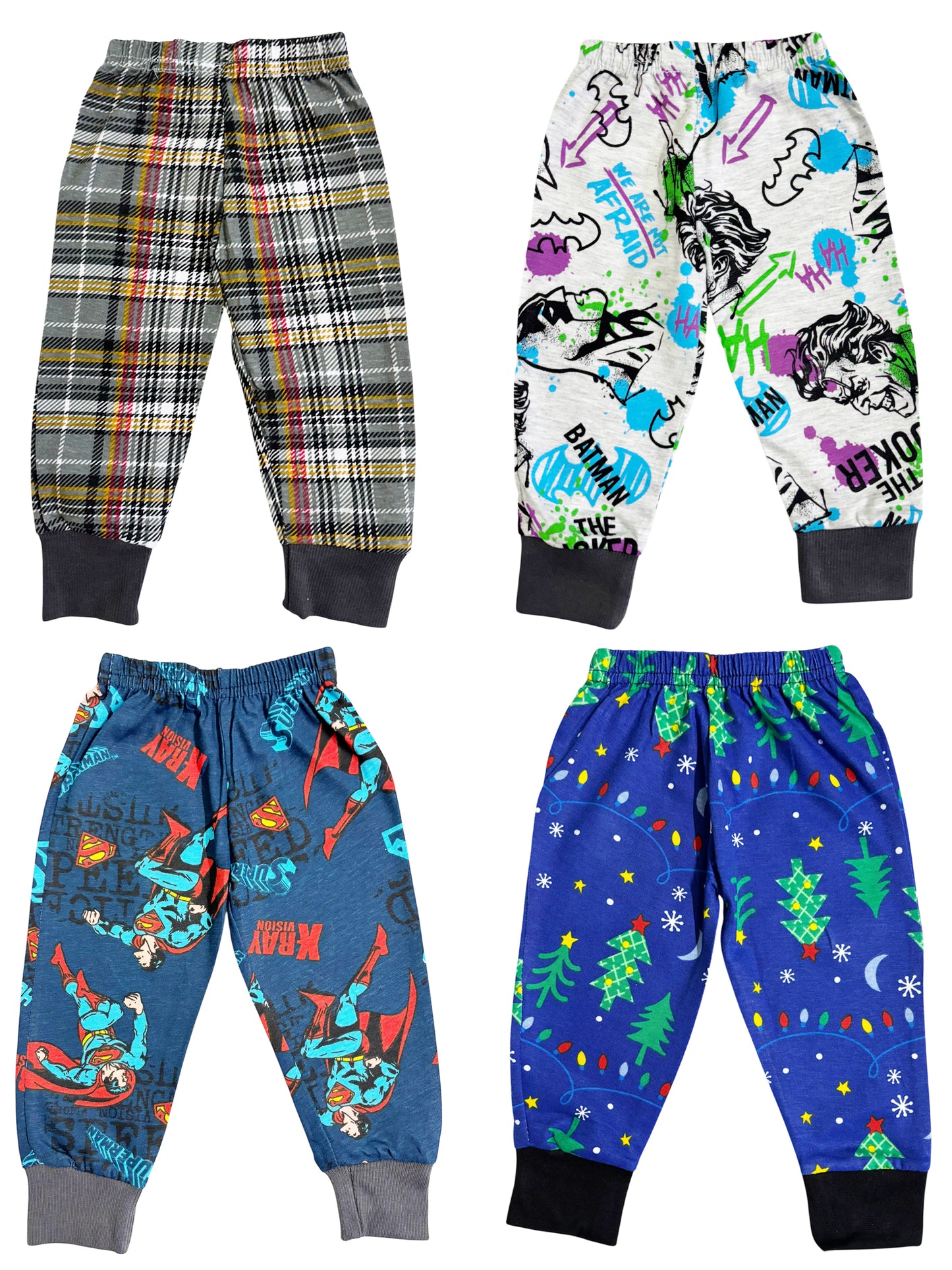 0-6 M Cotton daily wear pants combo 2  pack of 4