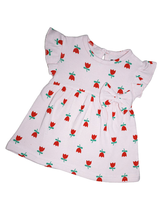 Pink Strawberry Cotton Frocks