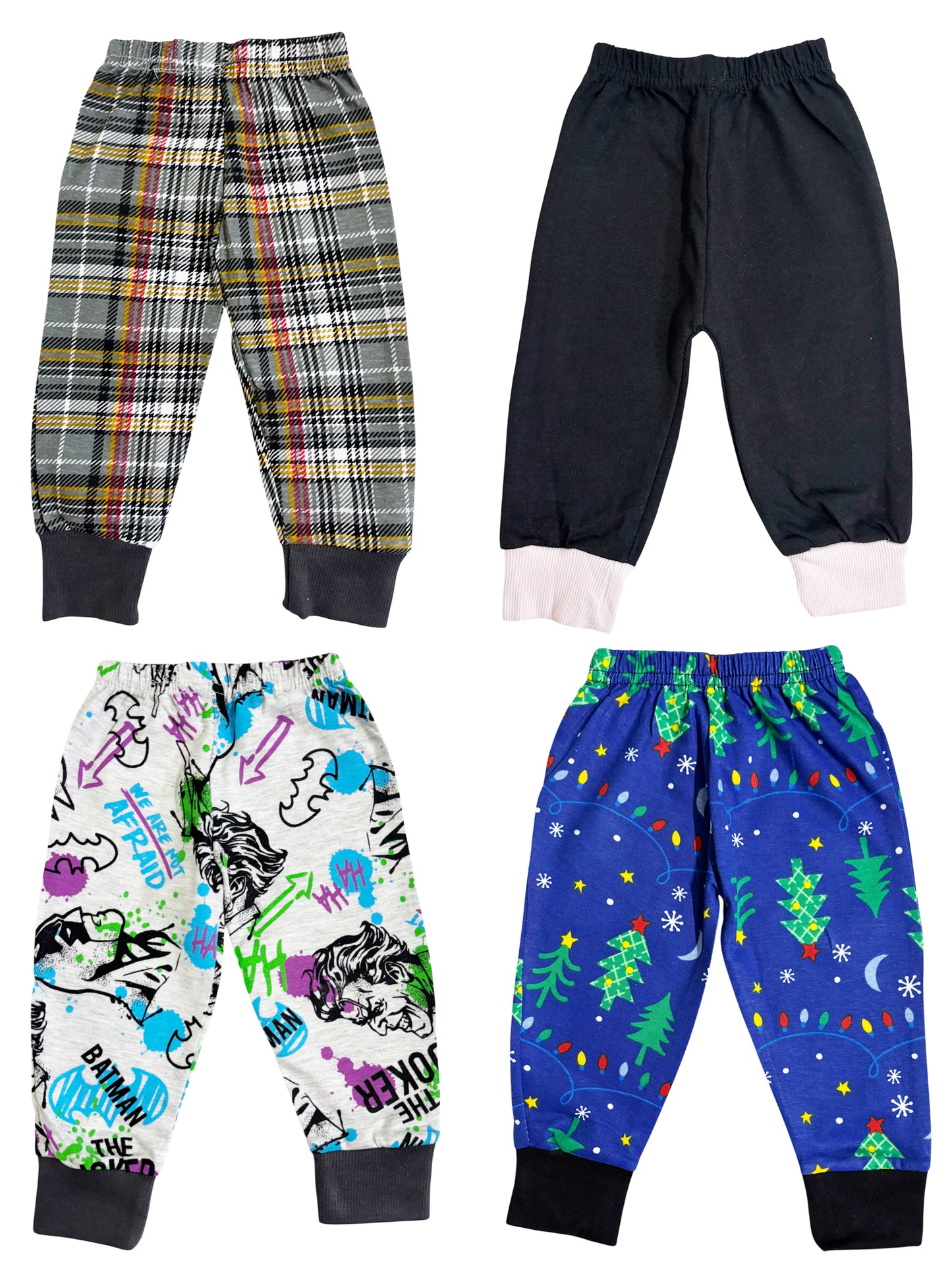 0-6 M Cotton daily wear pants combo 4  pack of 4
