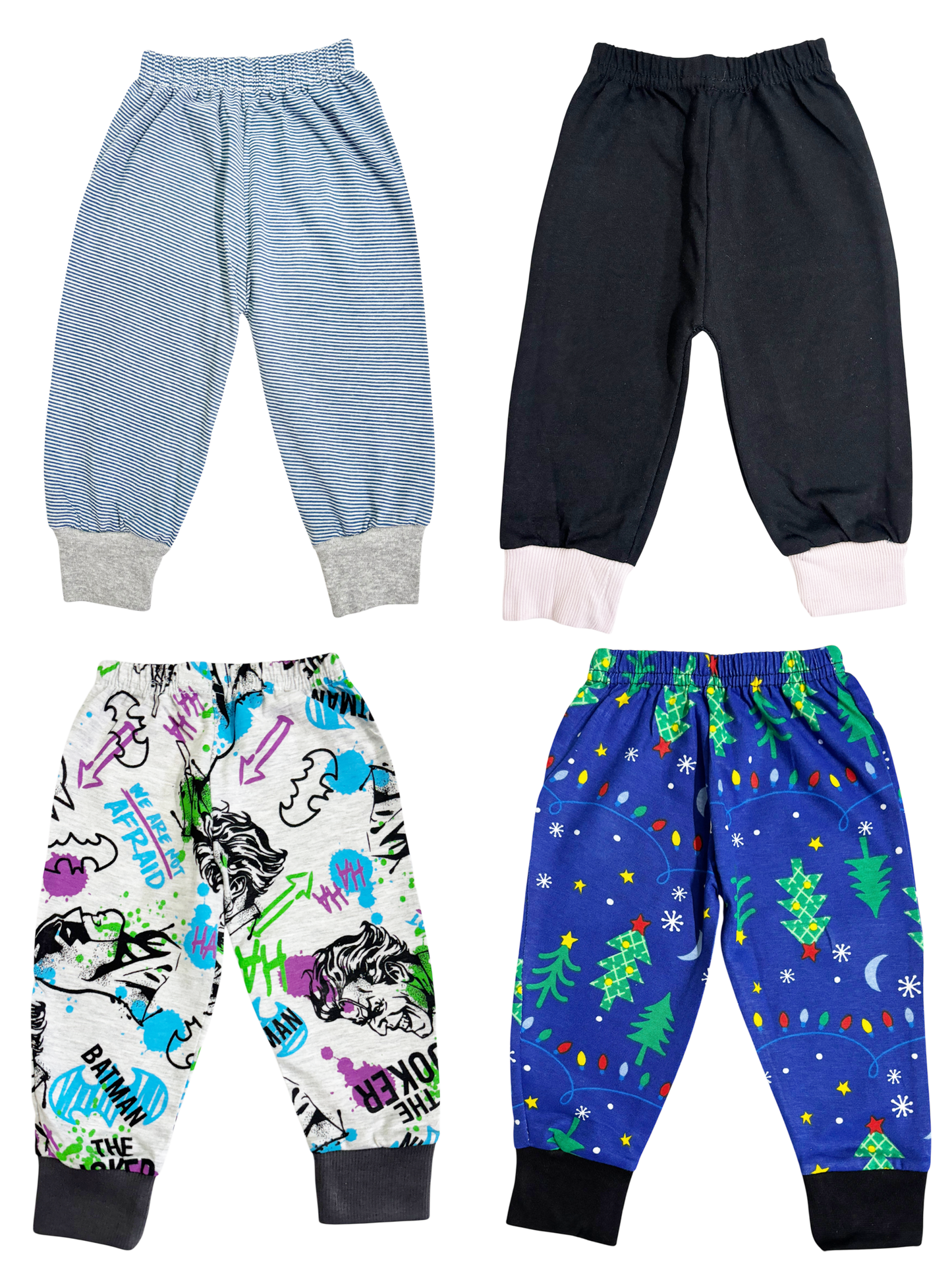 0-6 M Cotton daily wear pants combo 5  pack of 4