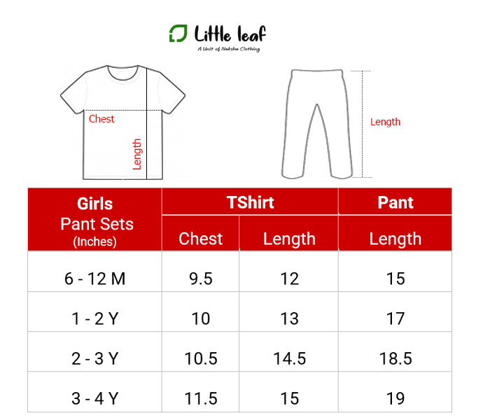 Girls Pant Sets- White Dino