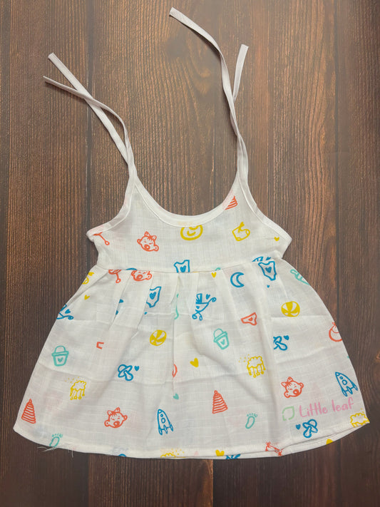 Baby Cotton Muslin Knot Frocks - Baby