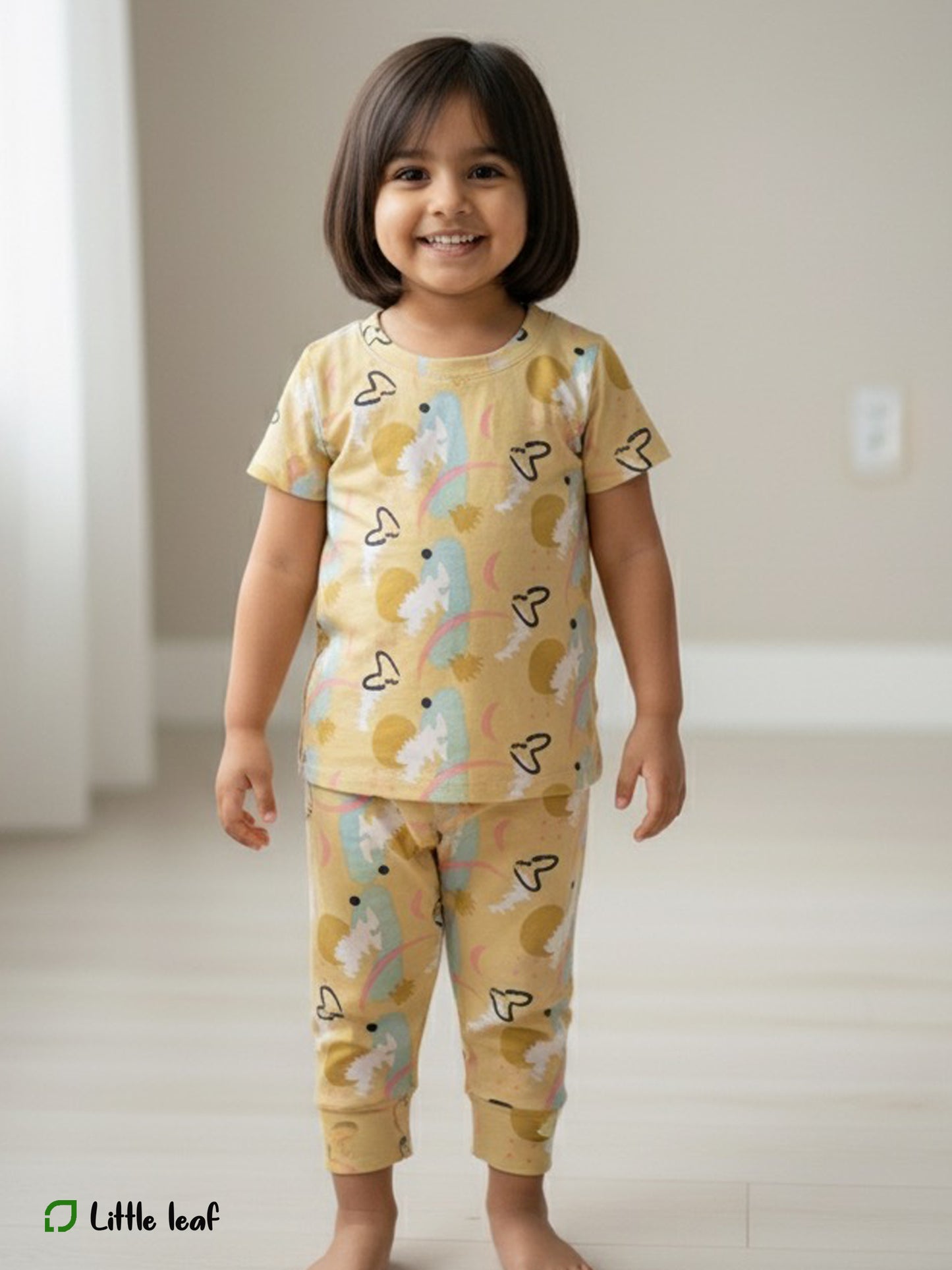 Sandal  Snow ball Fabric Night Suit