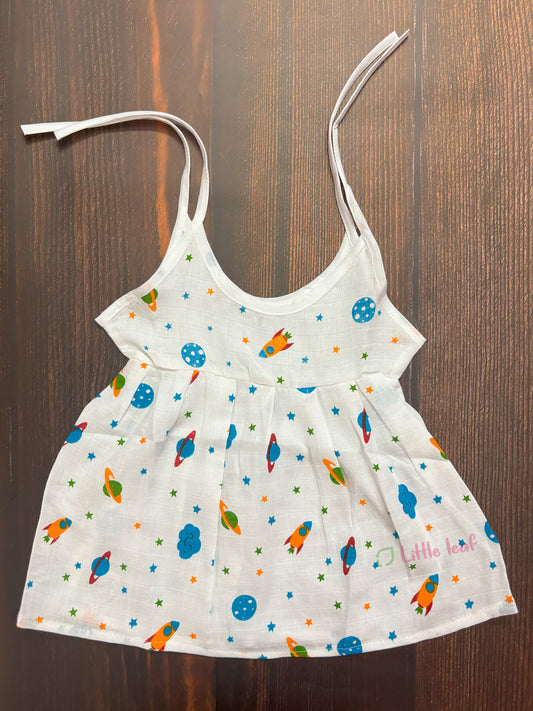 Baby Cotton Muslin Knot Frocks - Star Jupiter