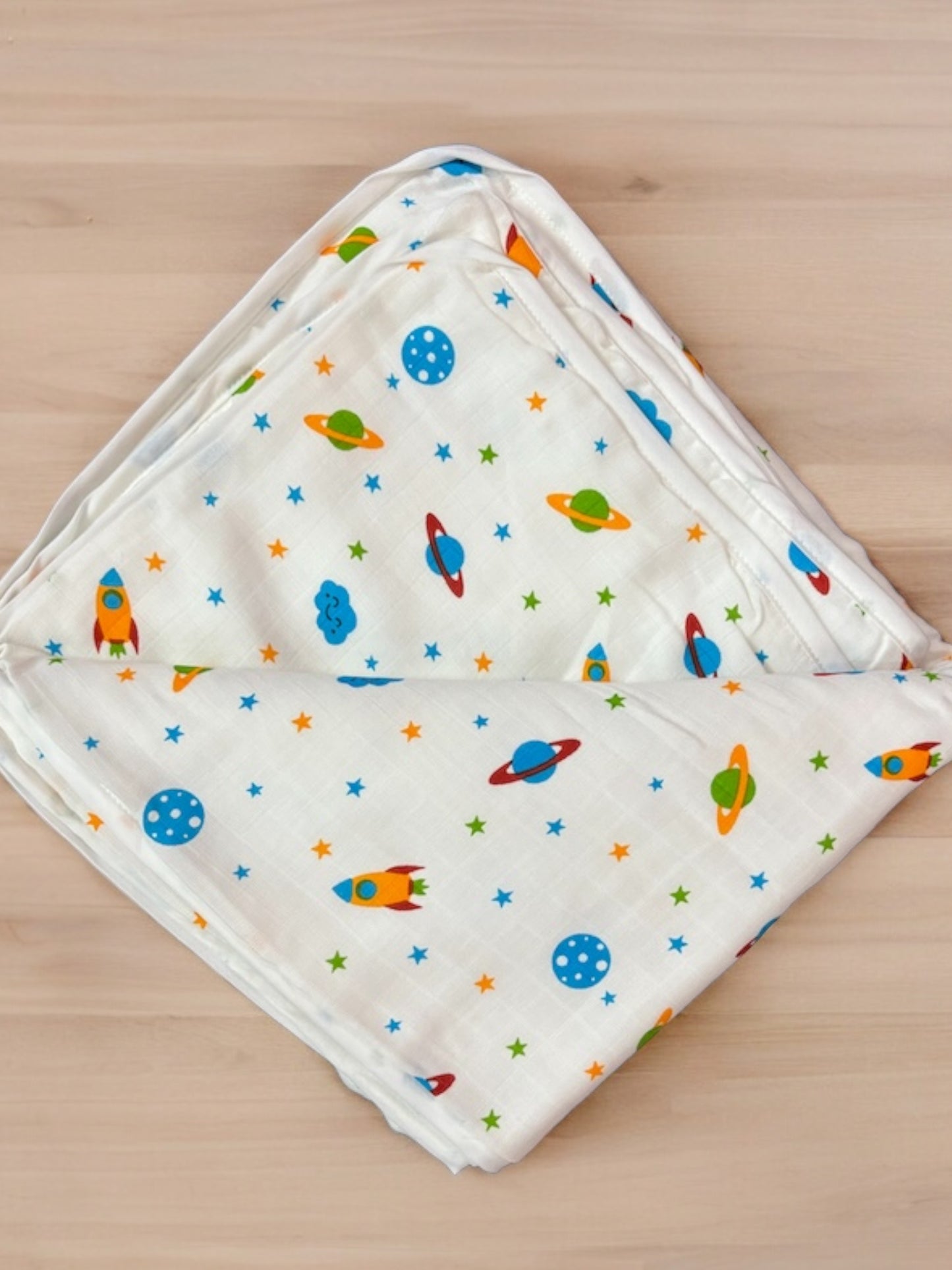 Muslin Blanket  Planet Print