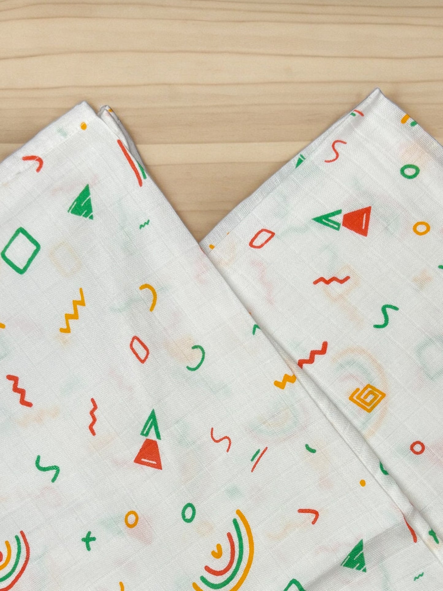 Muslin Swaddle Green Square