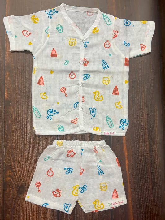 HS Muslin Jabla Shorts Set Baby