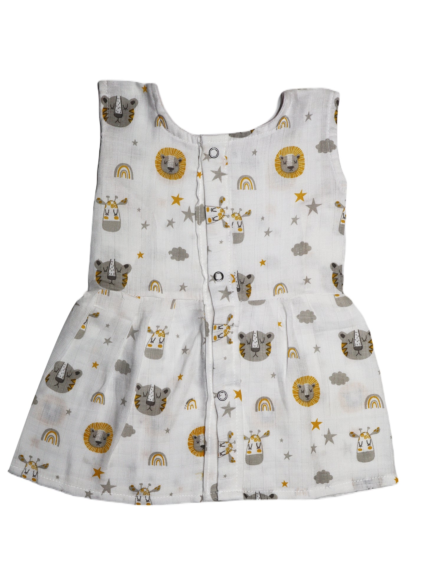 Muslin Tiger Print Frock